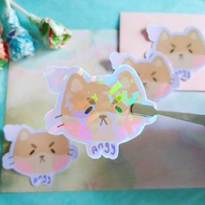 Angy Shiba Sticker